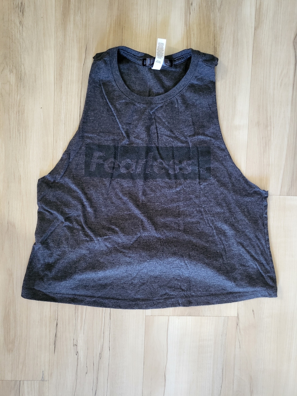 Fearless Charcoal Gray Women's Muscle Tank Top